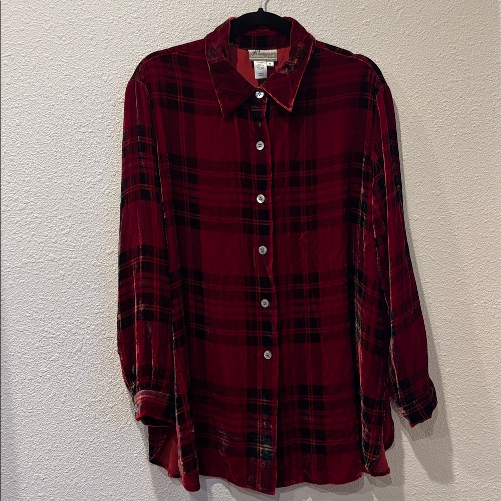 Coldwater Creek Silk Velvet top